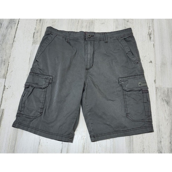 UNIONBAY Shorts Union Bay Shorts Men 36 Gray Cargo Hiking Fishing